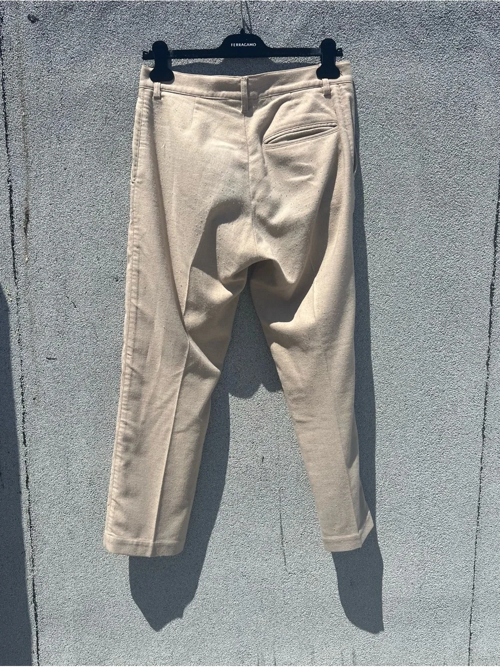 Classic Men's Cream Dress Pants